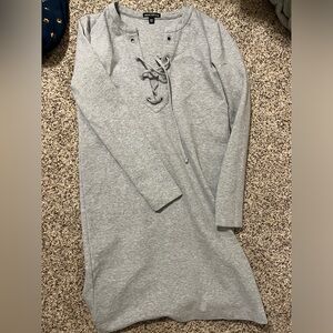 Gray J. Crew mercantile dress